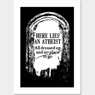 Tombstone for Atheist Posters and Art